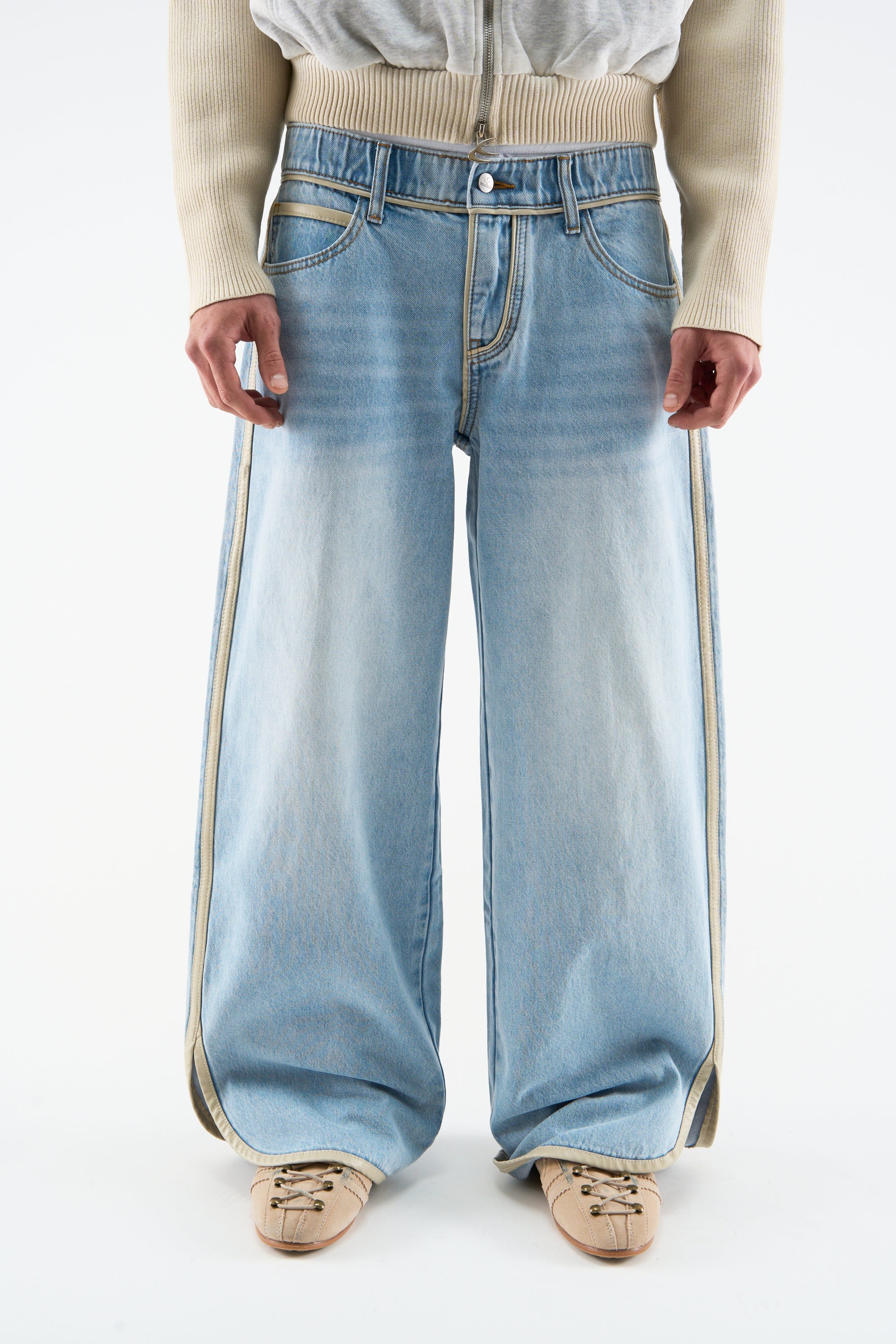 Brief Light Blue Pants